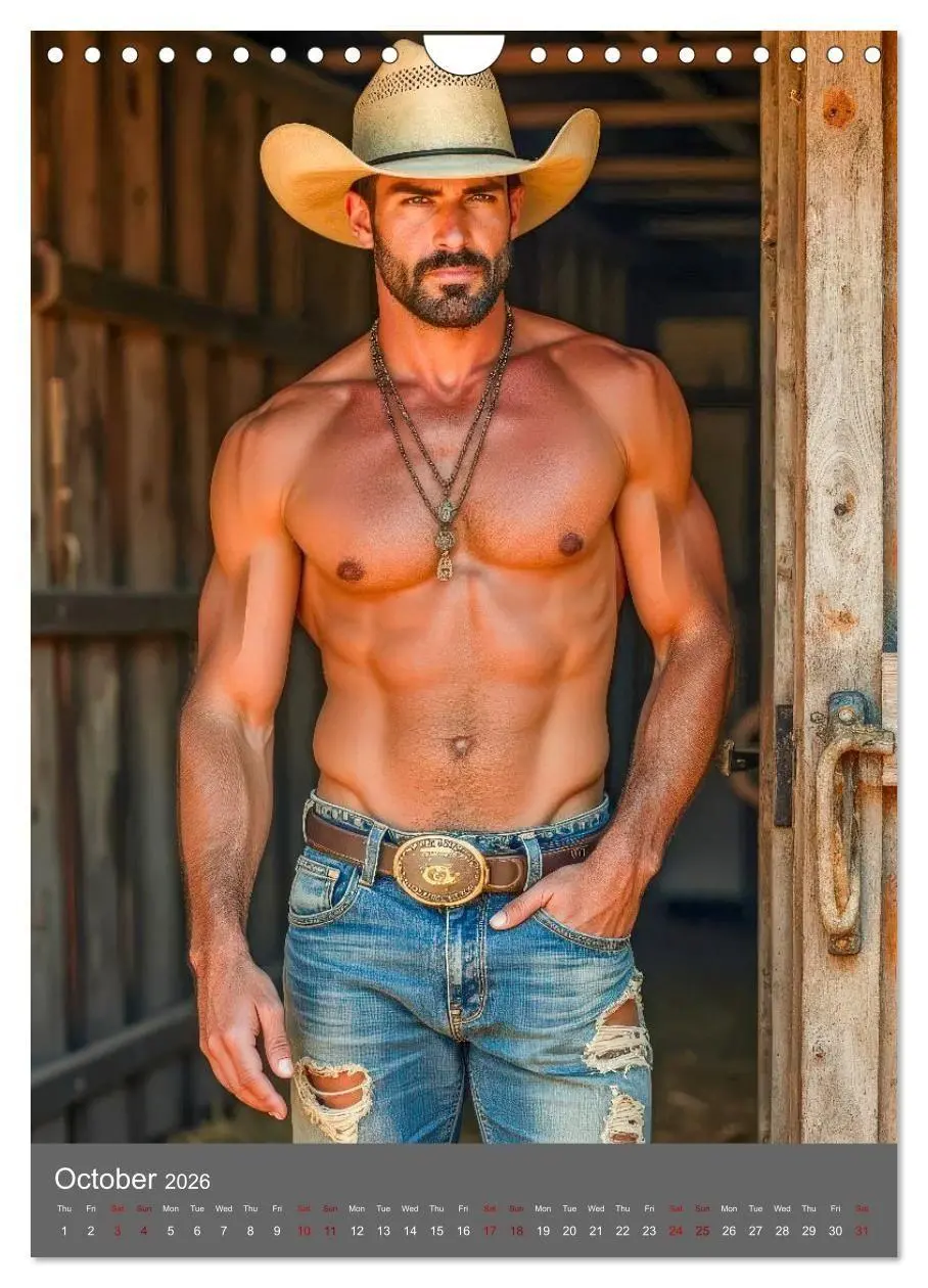 Bild: 9783516737028 | Bronco Heartthrobs (Wall Calendar 2026 DIN A4 portrait), CALVENDO...