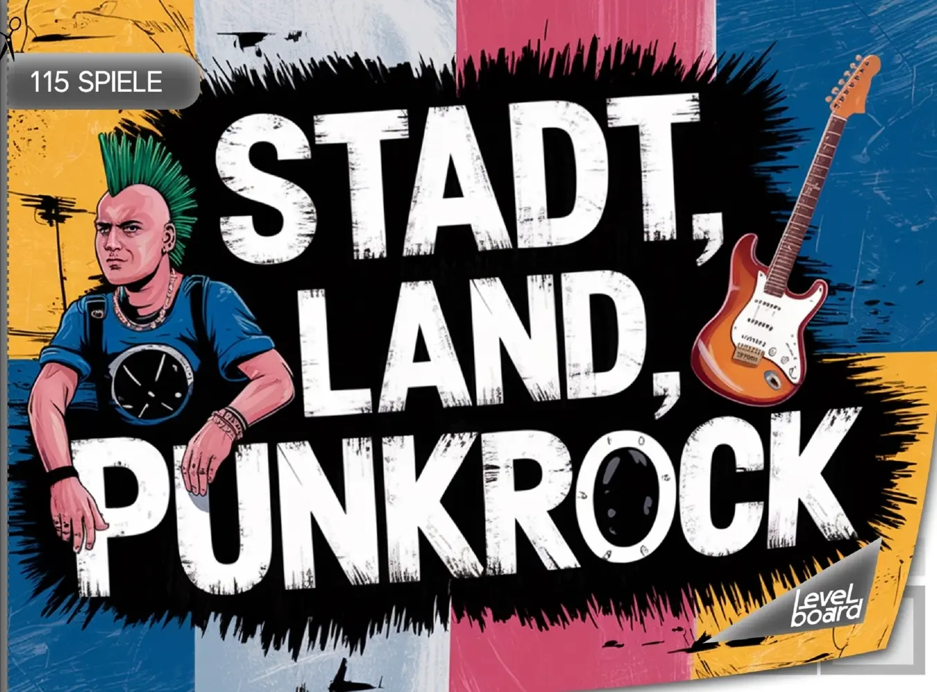 Cover: 9783693197028 | Stadt, Land, Punkrock - 115 Spielblöcke | levelBoard Spiele | Buch