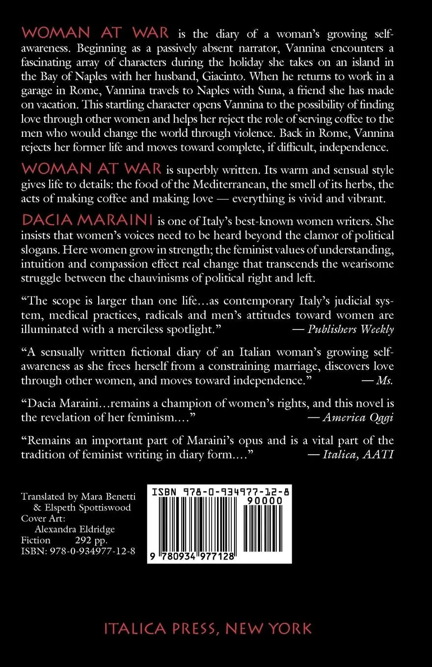 Rückseite: 9780934977128 | Woman at War | Dacia Maraini | Taschenbuch | Kartoniert / Broschiert