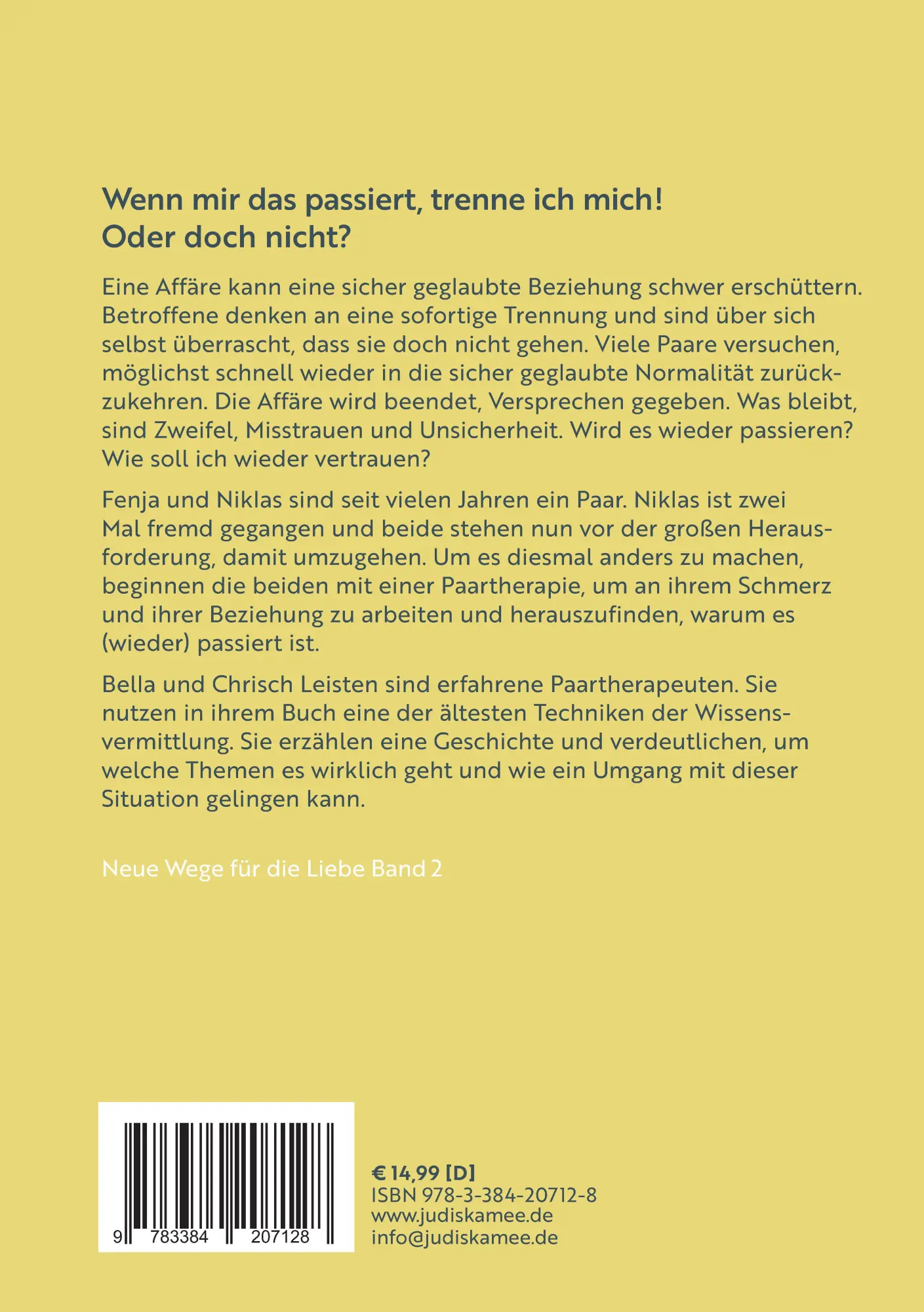 Rückseite: 9783384207128 | Neue Wege für die Liebe: Wenn die Liebe fremd geht | Leisten (u. a.)