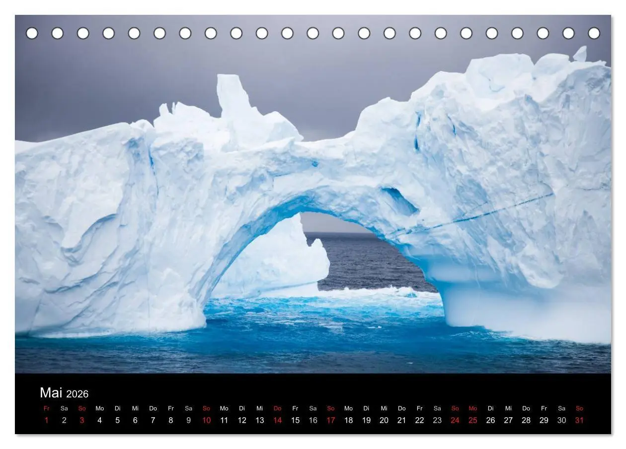 Bild: 9783457947128 | Antarktis 68° Süd (Tischkalender 2026 DIN A5 quer), CALVENDO...