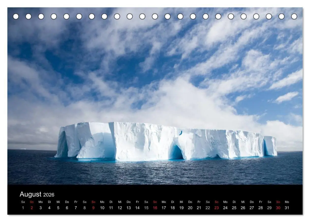 Bild: 9783457947128 | Antarktis 68° Süd (Tischkalender 2026 DIN A5 quer), CALVENDO...