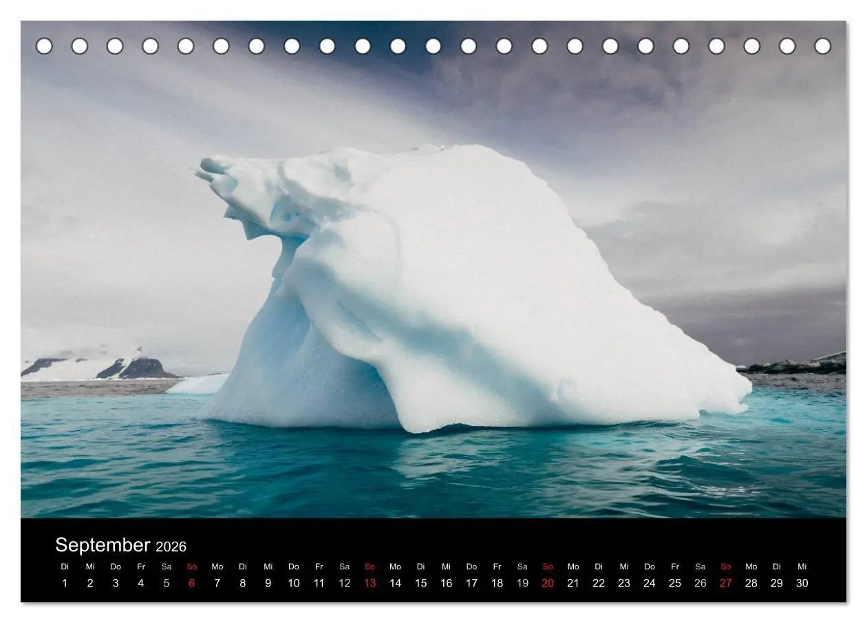 Bild: 9783457947128 | Antarktis 68° Süd (Tischkalender 2026 DIN A5 quer), CALVENDO...