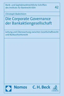 Cover: 9783848787128 | Die Corporate Governance der Bankaktiengesellschaft | Badenheim | Buch