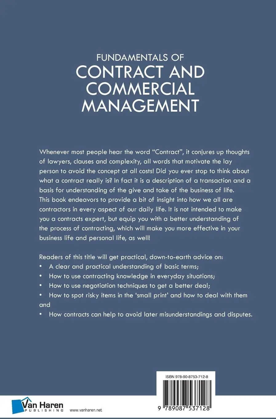 Rückseite: 9789087537128 | Fundamentals of Contract and Commercial Management | Iaccm | Buch