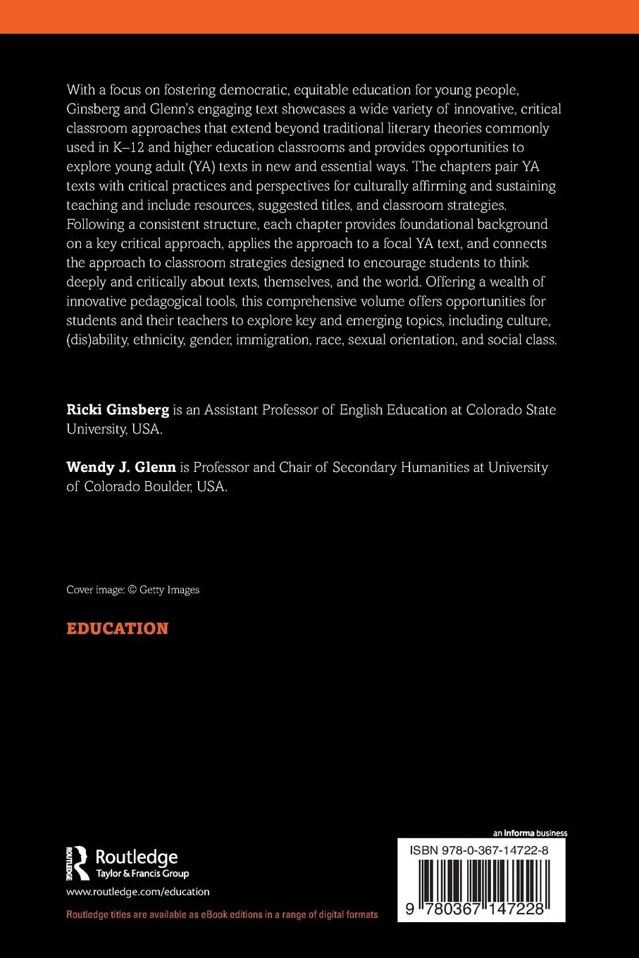 Rückseite: 9780367147228 | Engaging with Multicultural YA Literature in the Secondary Classroom