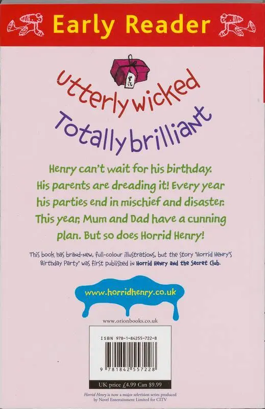 Rückseite: 9781842557228 | Horrid Henry Early Reader: Horrid Henry's Birthday Party | Book 2