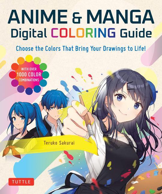 Cover: 9784805317228 | Anime &amp; Manga Digital Coloring Guide | Teruko Sakurai | Taschenbuch