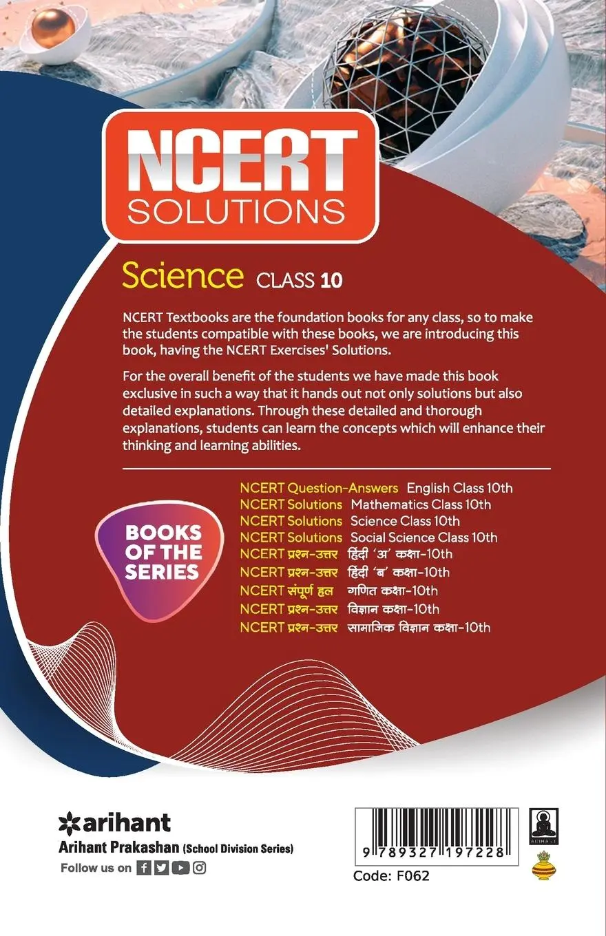 Rückseite: 9789327197228 | NCERT Solutions - Science for Class 10th | Singh | Taschenbuch | 2022