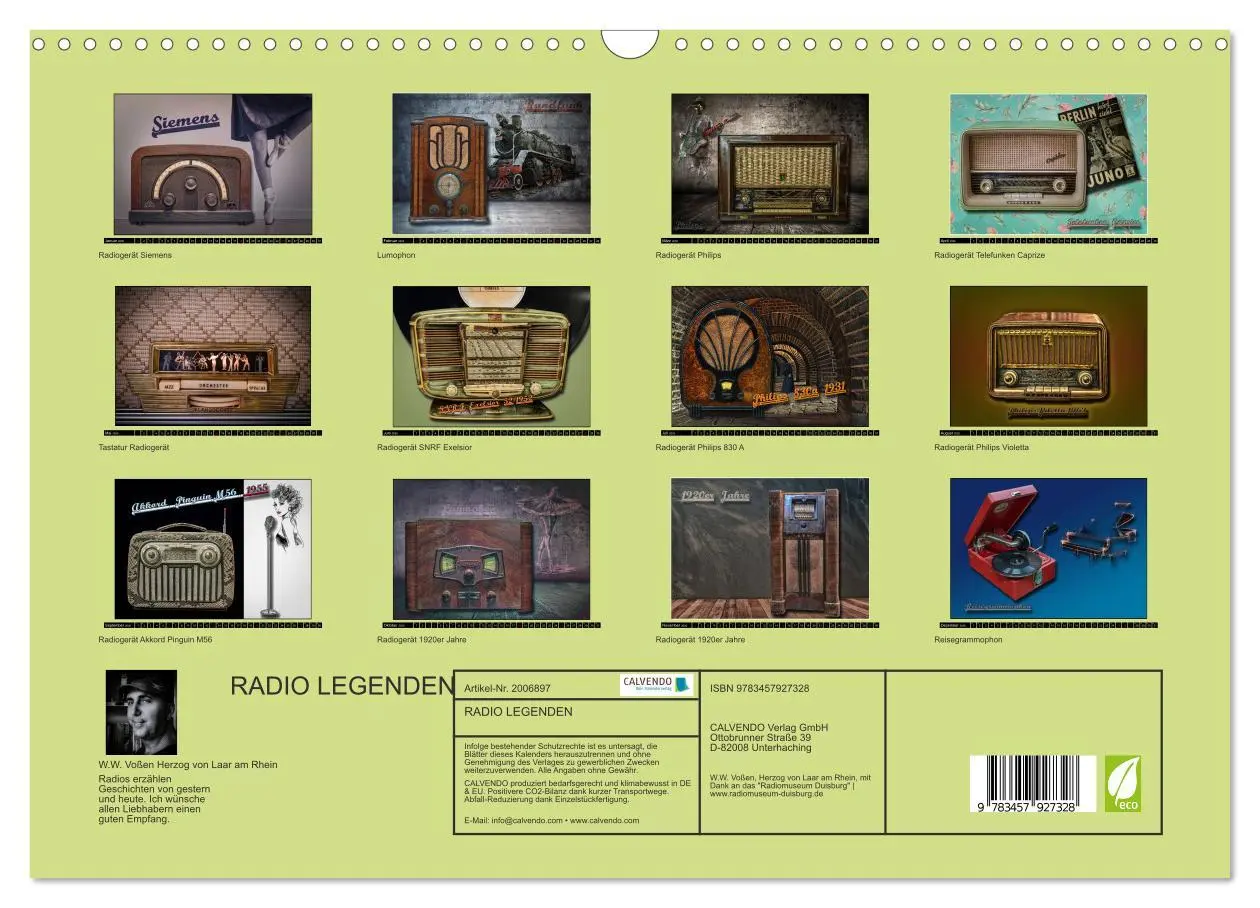 Bild: 9783457927328 | RADIO LEGENDEN (Wandkalender 2026 DIN A3 quer), CALVENDO...