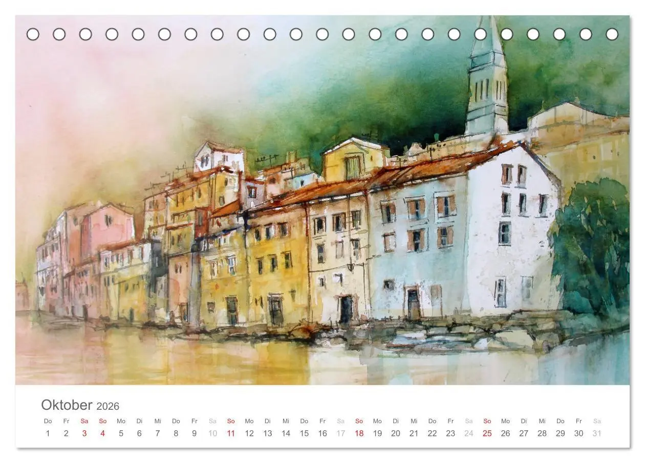 Bild: 9783516017328 | Faszination Aquarell - Eckard Funck (Tischkalender 2026 DIN A5...