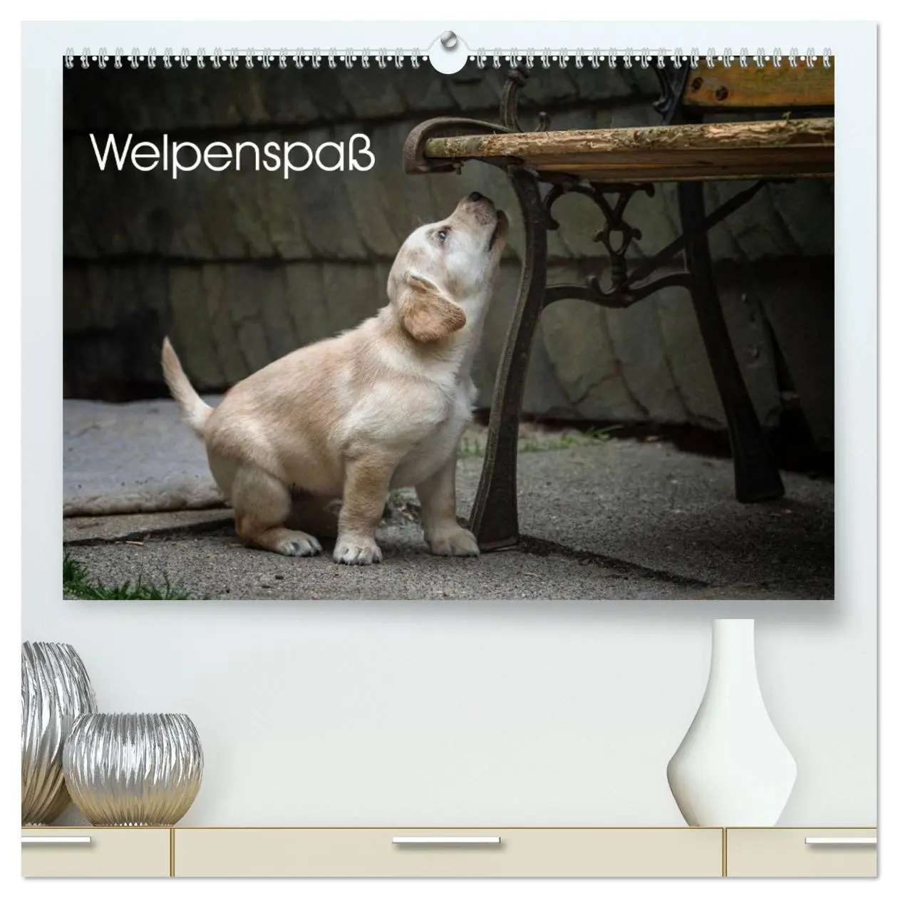 Cover: 9783516187328 | Welpenspaß (hochwertiger Premium Wandkalender 2026 DIN A2 quer),...