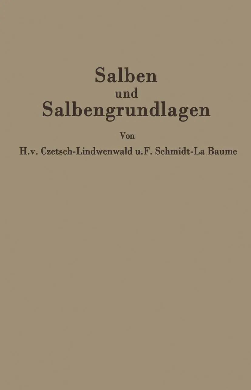 Cover: 9783642987328 | Salben und Salbengrundlagen | Ein Leitfaden für Ärzte und Apotheker