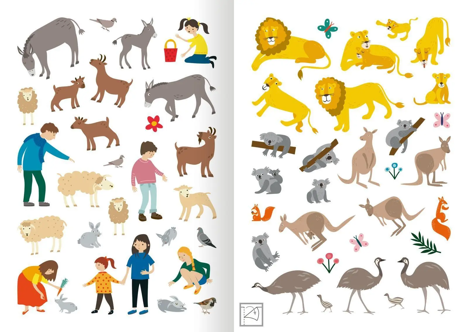 Bild: 9783845867328 | MINI-Stickerheft - Im Zoo | Über 200 Sticker | Izabella Markiewicz