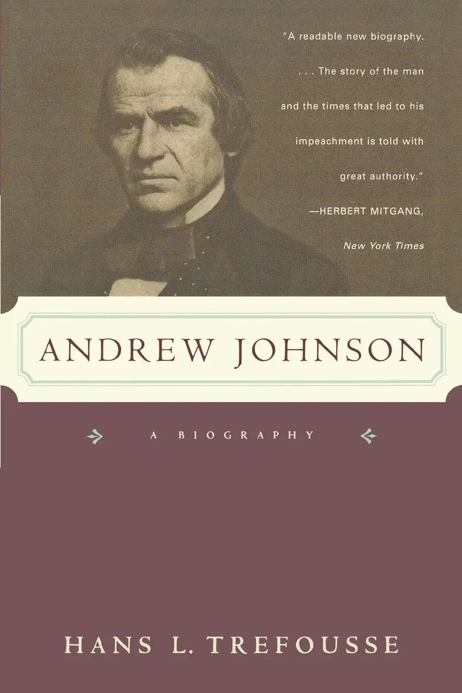 Cover: 9780393317428 | Andrew Johnson | A Biography | Hans Louis Trefousse (u. a.) | Buch Cover: 9780393317428 | Andrew Johnson | A Biography | Hans Louis Trefousse (u. a.) | Buch