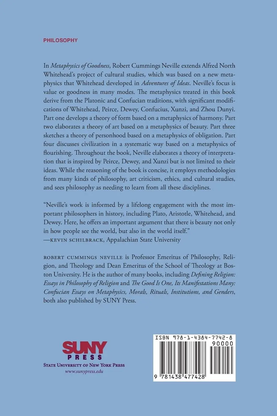 Rückseite: 9781438477428 | Metaphysics of Goodness | Robert Cummings Neville | Taschenbuch | 2020