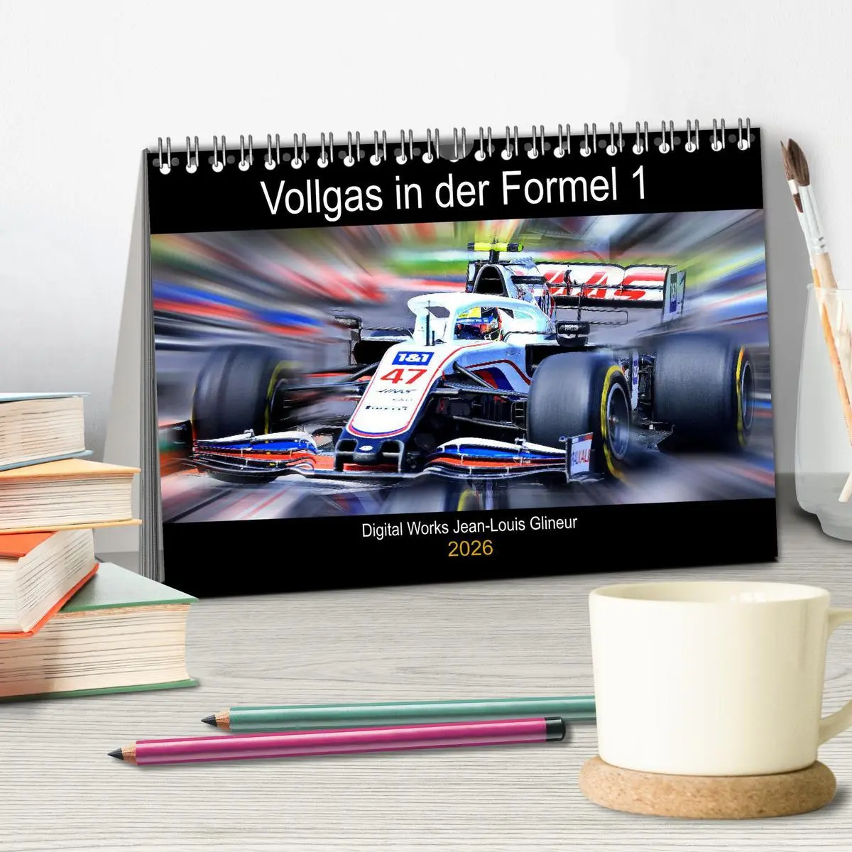 Bild: 9783457607428 | Vollgas in der Formel 1 (Tischkalender 2026 DIN A5 quer), CALVENDO...