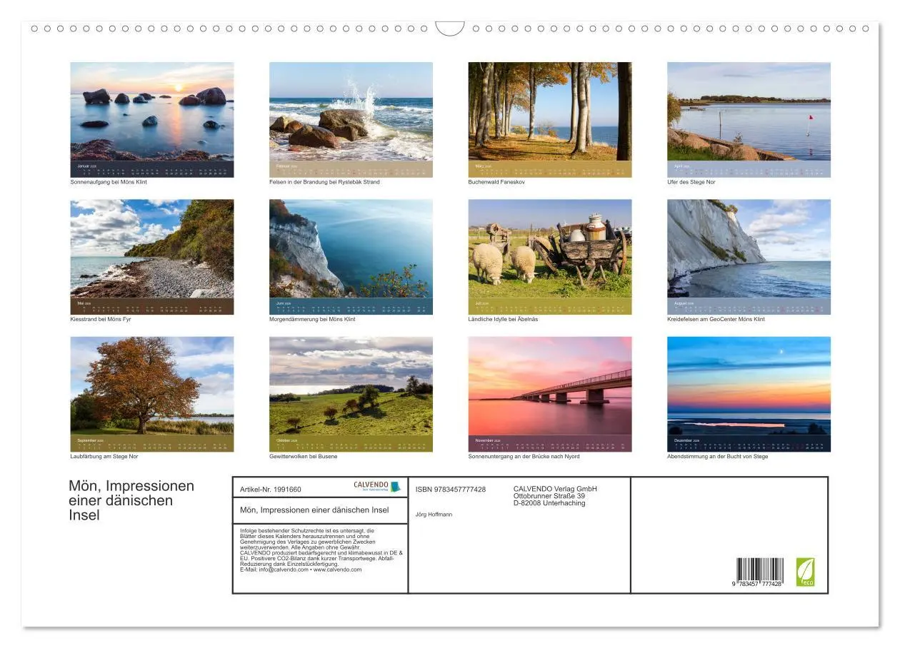 Bild: 9783457777428 | Mön, Impressionen einer dänischen Insel (Wandkalender 2026 DIN A2...