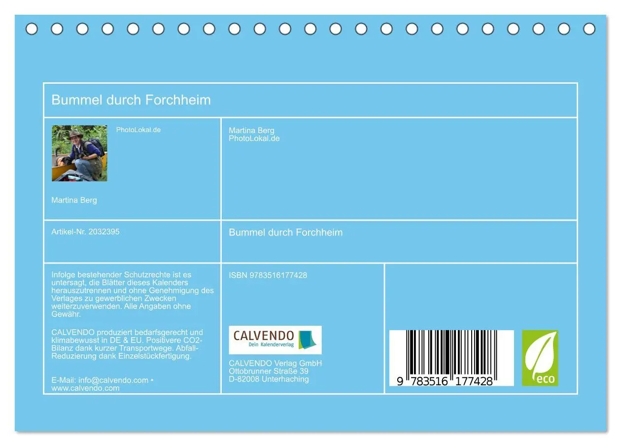 Bild: 9783516177428 | Bummel durch Forchheim (Tischkalender 2026 DIN A5 quer), CALVENDO...