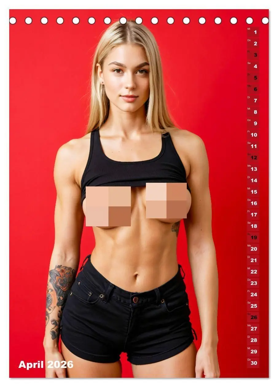 Bild: 9783516627428 | NACKTE BRÜSTE - Unzensierte Frauen mit Tattoo (Tischkalender 2026...