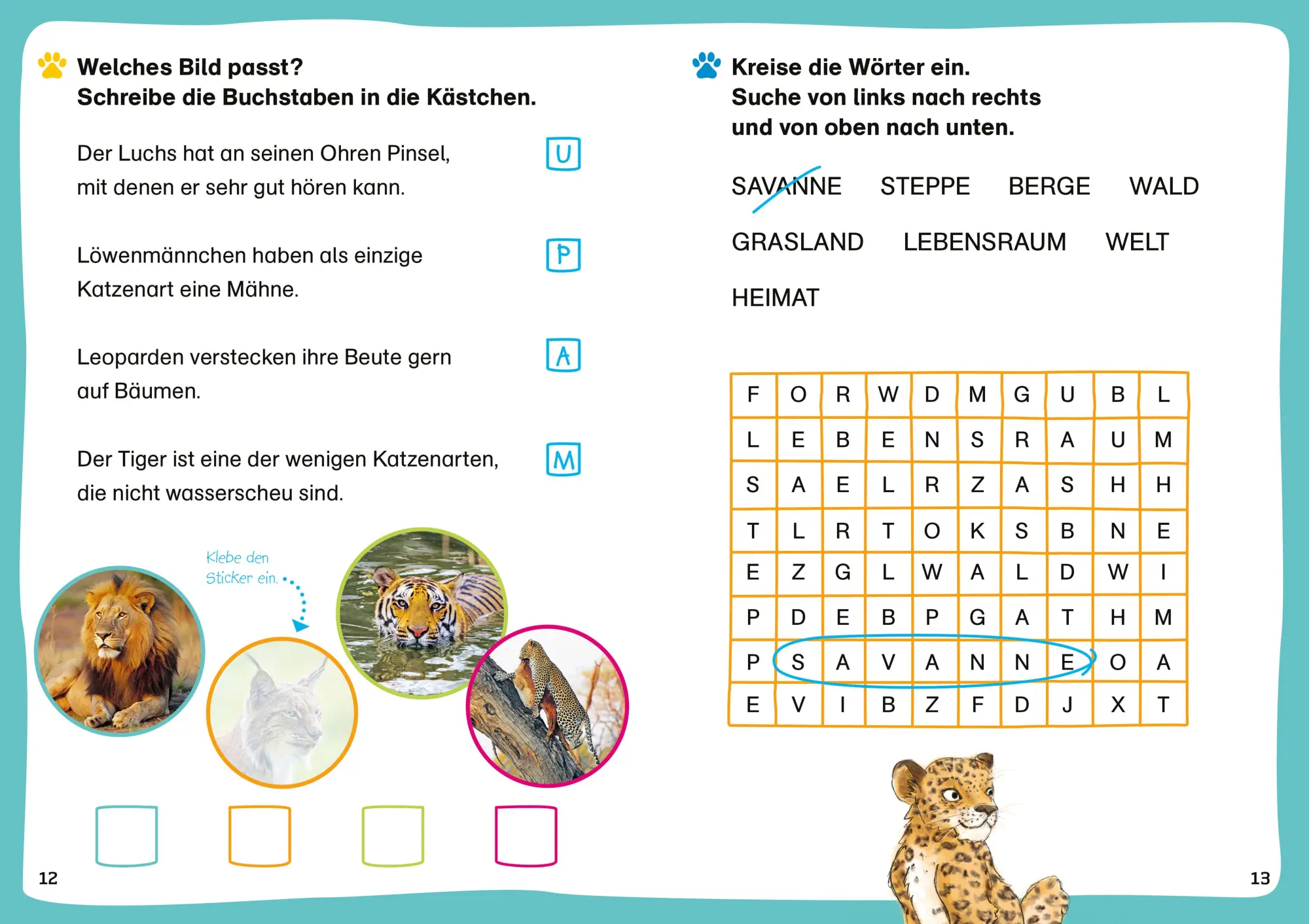 Bild: 9783788677428 | WAS IST WAS Erstes Lesen Leserätsel Heft 10. Raubkatzen | Grill | 2025