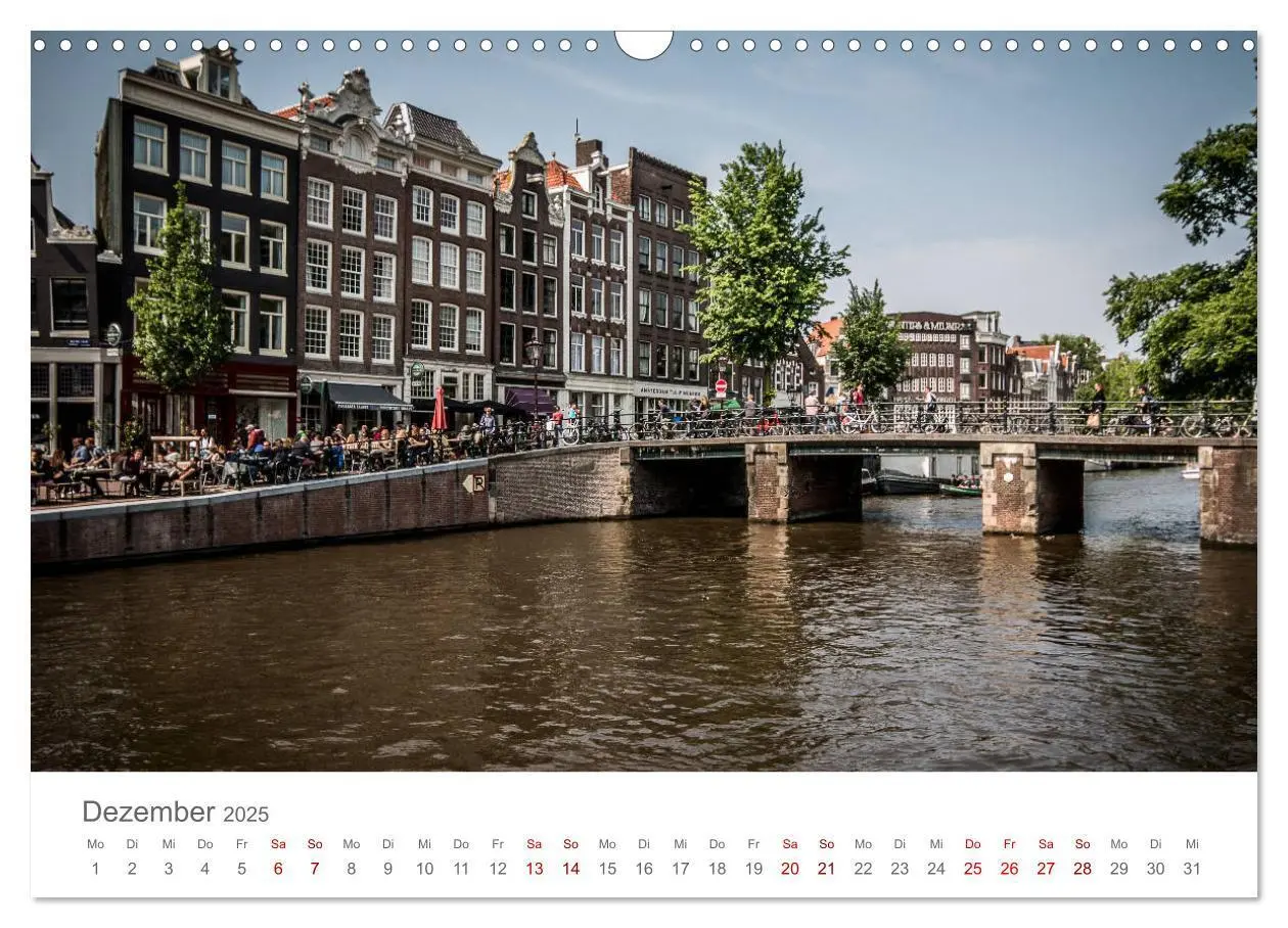 Bild: 9783435437528 | Amsterdam - Wasserstraßen und Grachten (Wandkalender 2025 DIN A3...