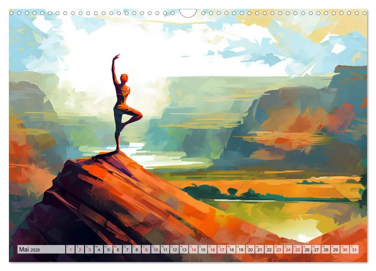 Bild: 9783457527528 | Yoga, die innere Balance (Wandkalender 2026 DIN A3 quer), CALVENDO...