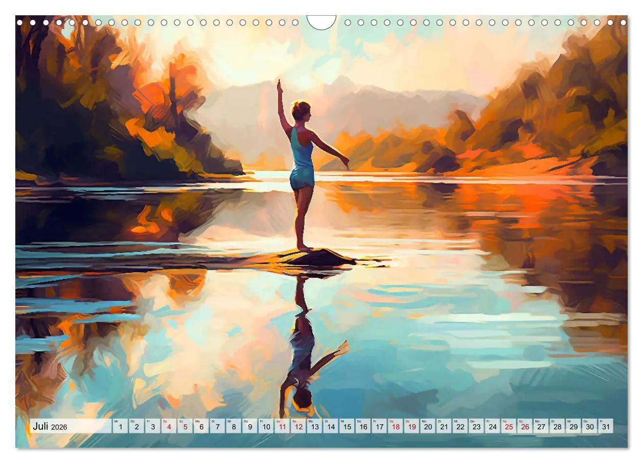 Bild: 9783457527528 | Yoga, die innere Balance (Wandkalender 2026 DIN A3 quer), CALVENDO...