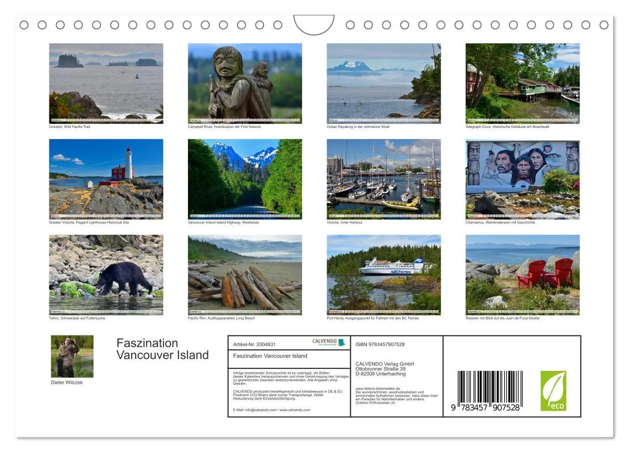 Bild: 9783457907528 | Faszination Vancouver Island (Wandkalender 2026 DIN A4 quer),...