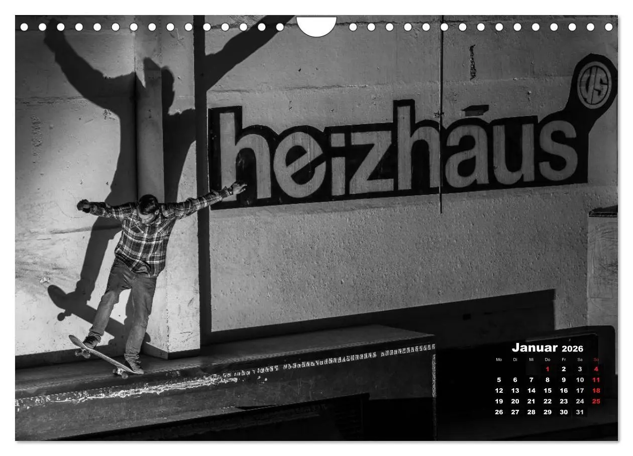 Bild: 9783516097528 | Auf dem Skateboard (Wandkalender 2026 DIN A4 quer), CALVENDO...