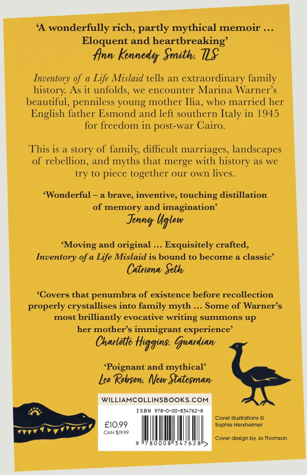 Rückseite: 9780008347628 | Inventory of a Life Mislaid | An Unreliable Memoir | Marina Warner