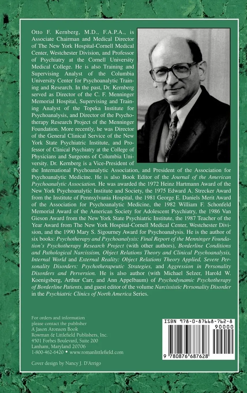 Rückseite: 9780876687628 | Borderline Conditions and Pathological Narcissism | Otto F. Kernberg