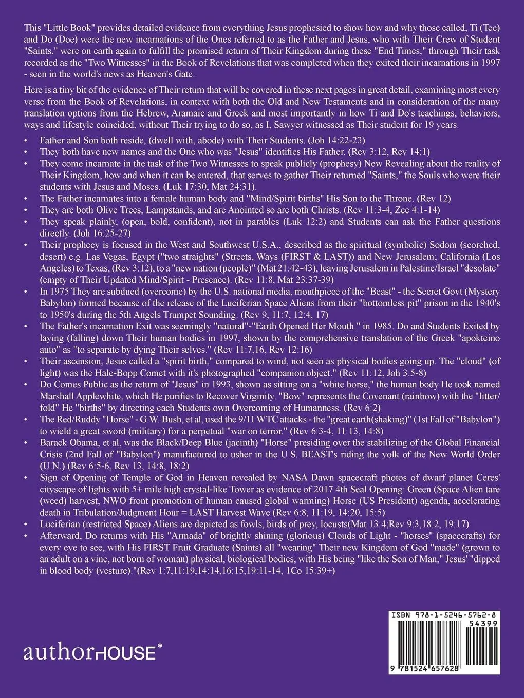 Rückseite: 9781524657628 | Ti &amp; Do Father &amp; "Jesus" Heaven's Gate UFO Two Witnesses | Sawyer