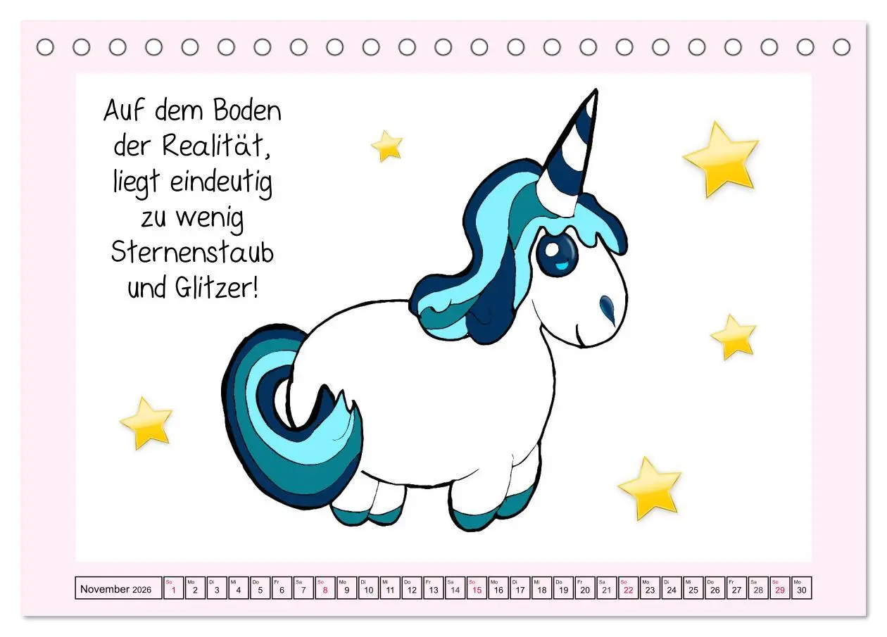 Bild: 9783457757628 | Unicorns. Einhorn-Sprüche und Weisheiten! (Tischkalender 2026 DIN...