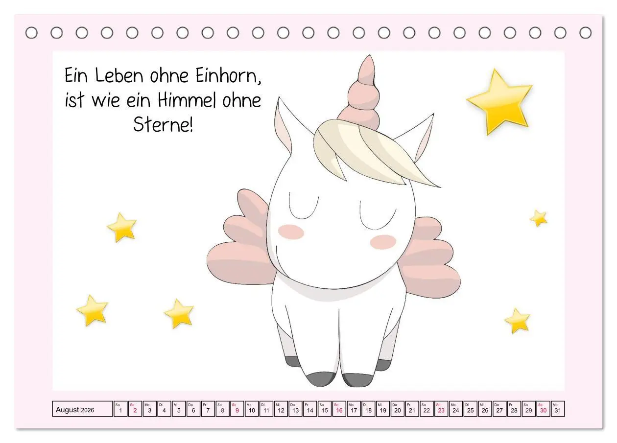 Bild: 9783457757628 | Unicorns. Einhorn-Sprüche und Weisheiten! (Tischkalender 2026 DIN...