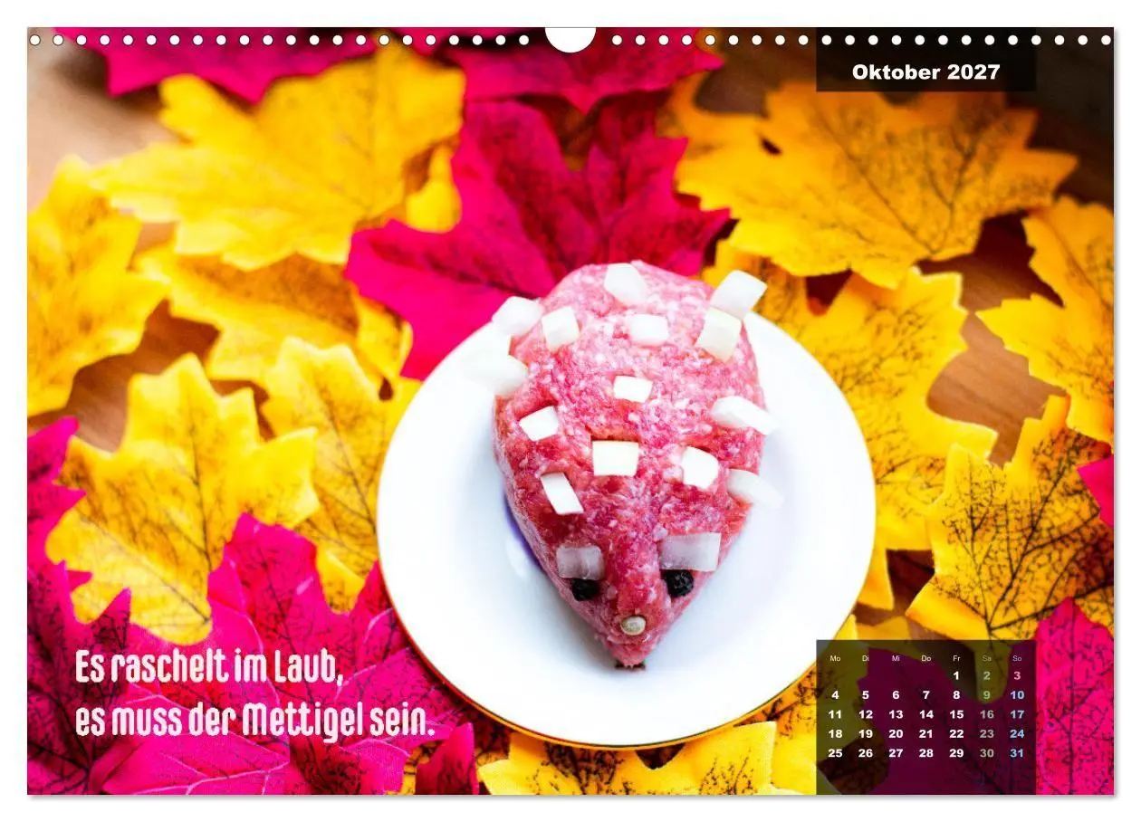 Bild: 9783569487628 | Mettkalender - Mettigel Edition (Wandkalender 2027 DIN A3 quer),...