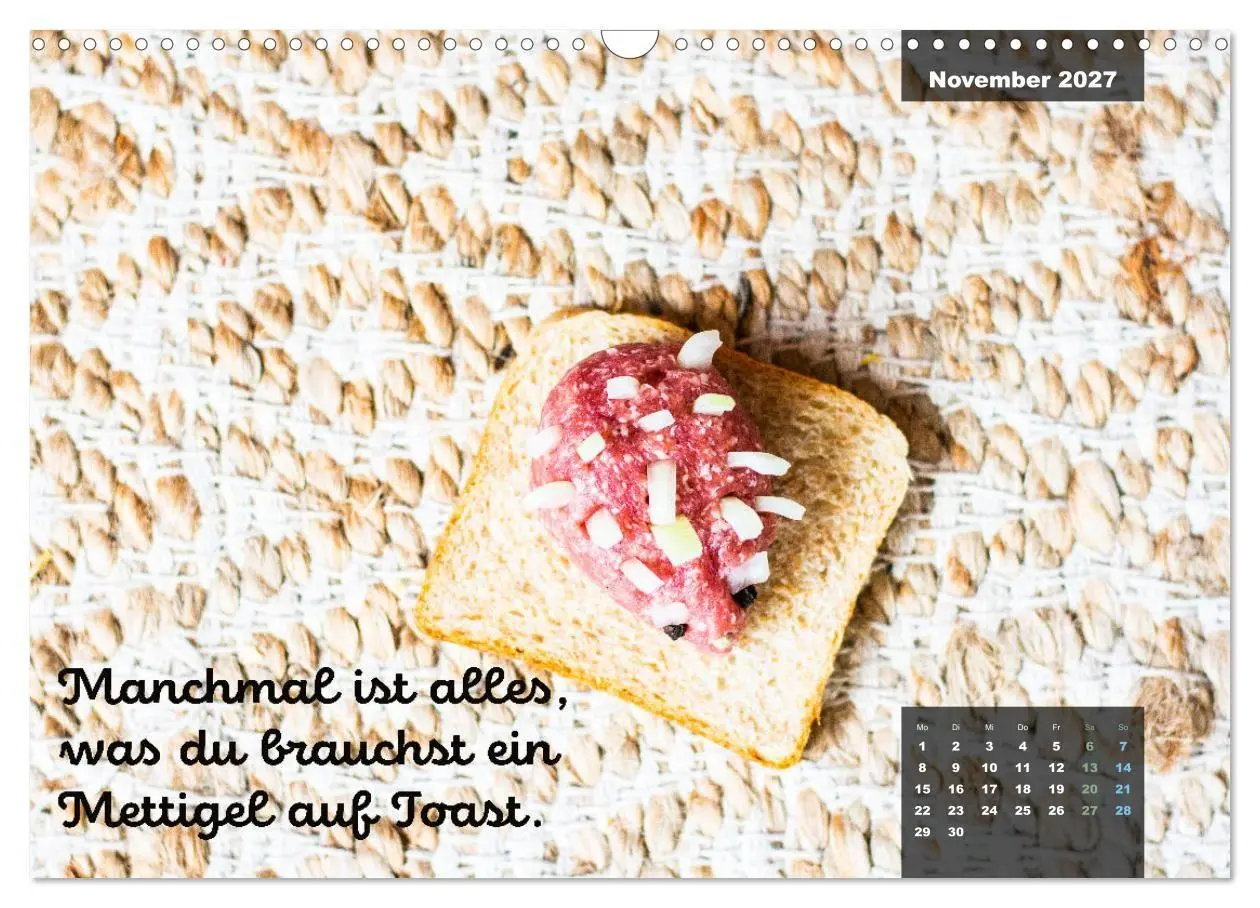 Bild: 9783569487628 | Mettkalender - Mettigel Edition (Wandkalender 2027 DIN A3 quer),...