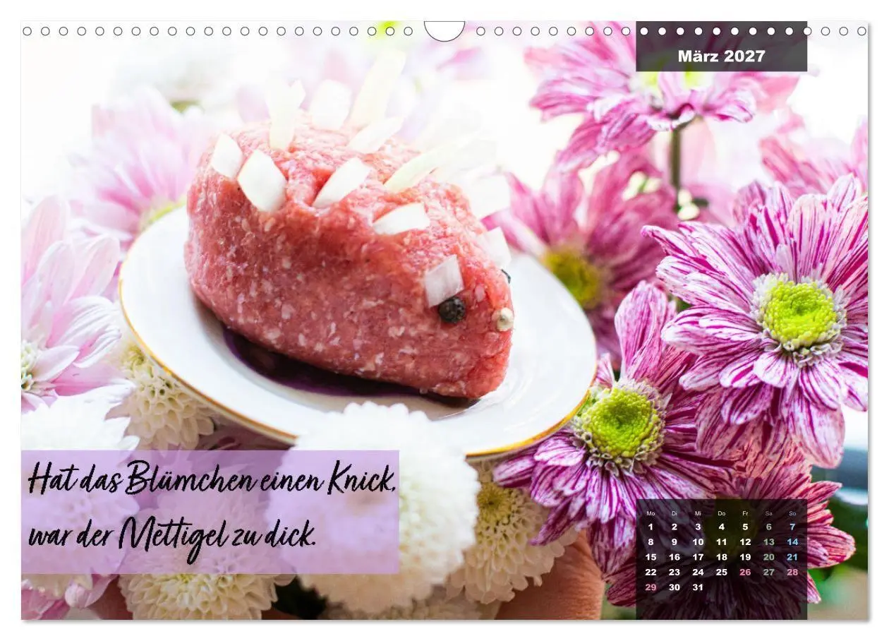 Bild: 9783569487628 | Mettkalender - Mettigel Edition (Wandkalender 2027 DIN A3 quer),...