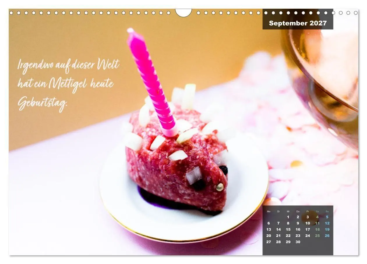 Bild: 9783569487628 | Mettkalender - Mettigel Edition (Wandkalender 2027 DIN A3 quer),...