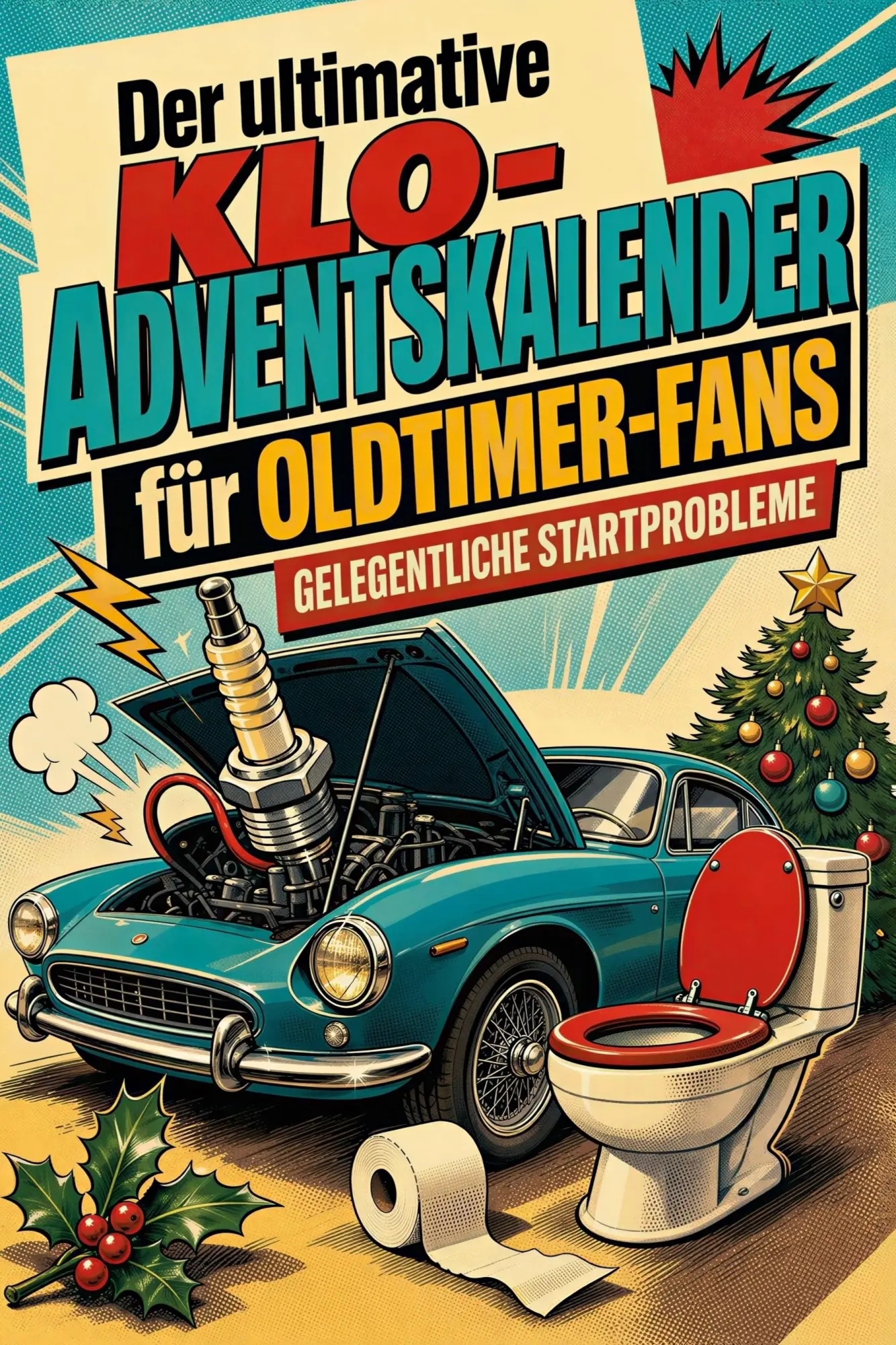 Cover: 9783696107628 | Der ultimative Klo-Adventskalender für Oldtimer-Fans | Lina Schmitt