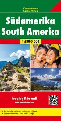 Cover: 9783707917628 | Südamerika, Kontinentkarte 1:8 000 000 | freytag &amp; berndt | Deutsch