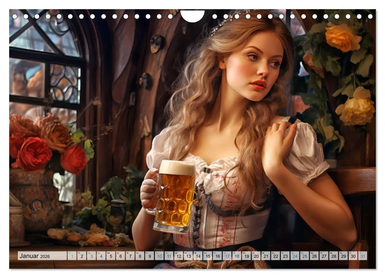 Bild: 9783457367728 | Bierzeltköniginnen - Biergenuss im Dirndl (Wandkalender 2026 DIN A4...
