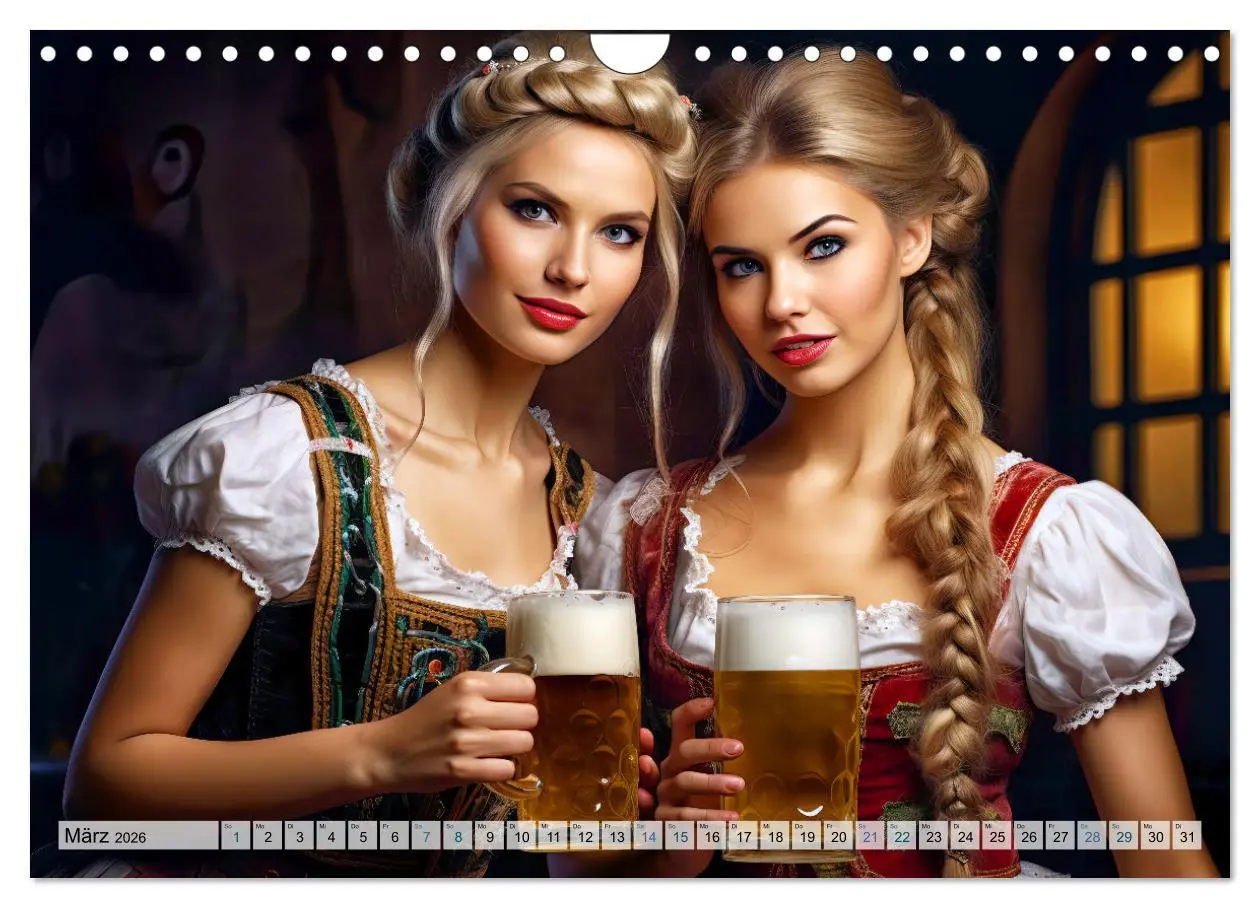 Bild: 9783457367728 | Bierzeltköniginnen - Biergenuss im Dirndl (Wandkalender 2026 DIN A4...
