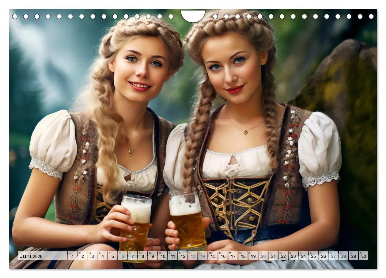 Bild: 9783457367728 | Bierzeltköniginnen - Biergenuss im Dirndl (Wandkalender 2026 DIN A4...