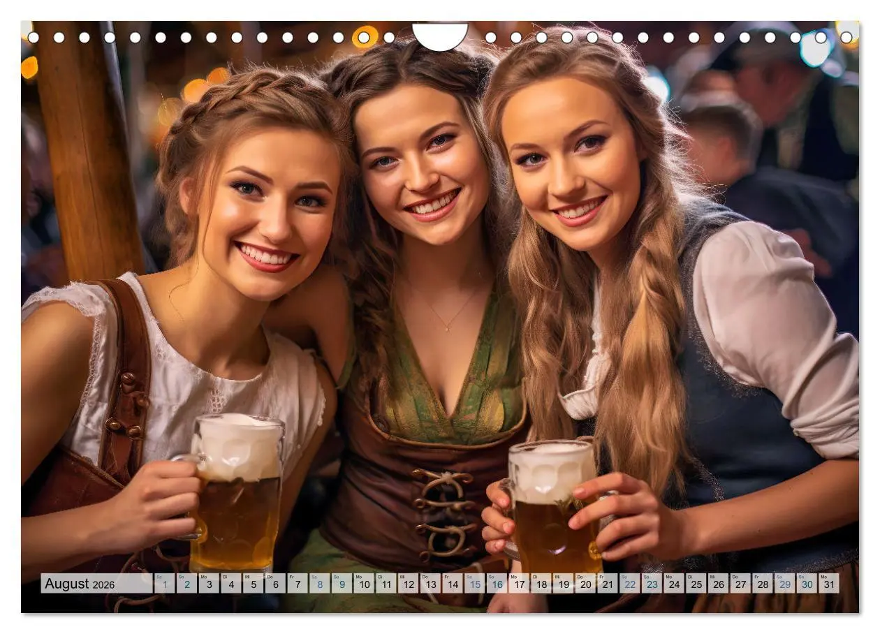 Bild: 9783457367728 | Bierzeltköniginnen - Biergenuss im Dirndl (Wandkalender 2026 DIN A4...