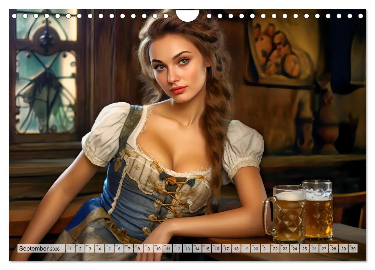 Bild: 9783457367728 | Bierzeltköniginnen - Biergenuss im Dirndl (Wandkalender 2026 DIN A4...