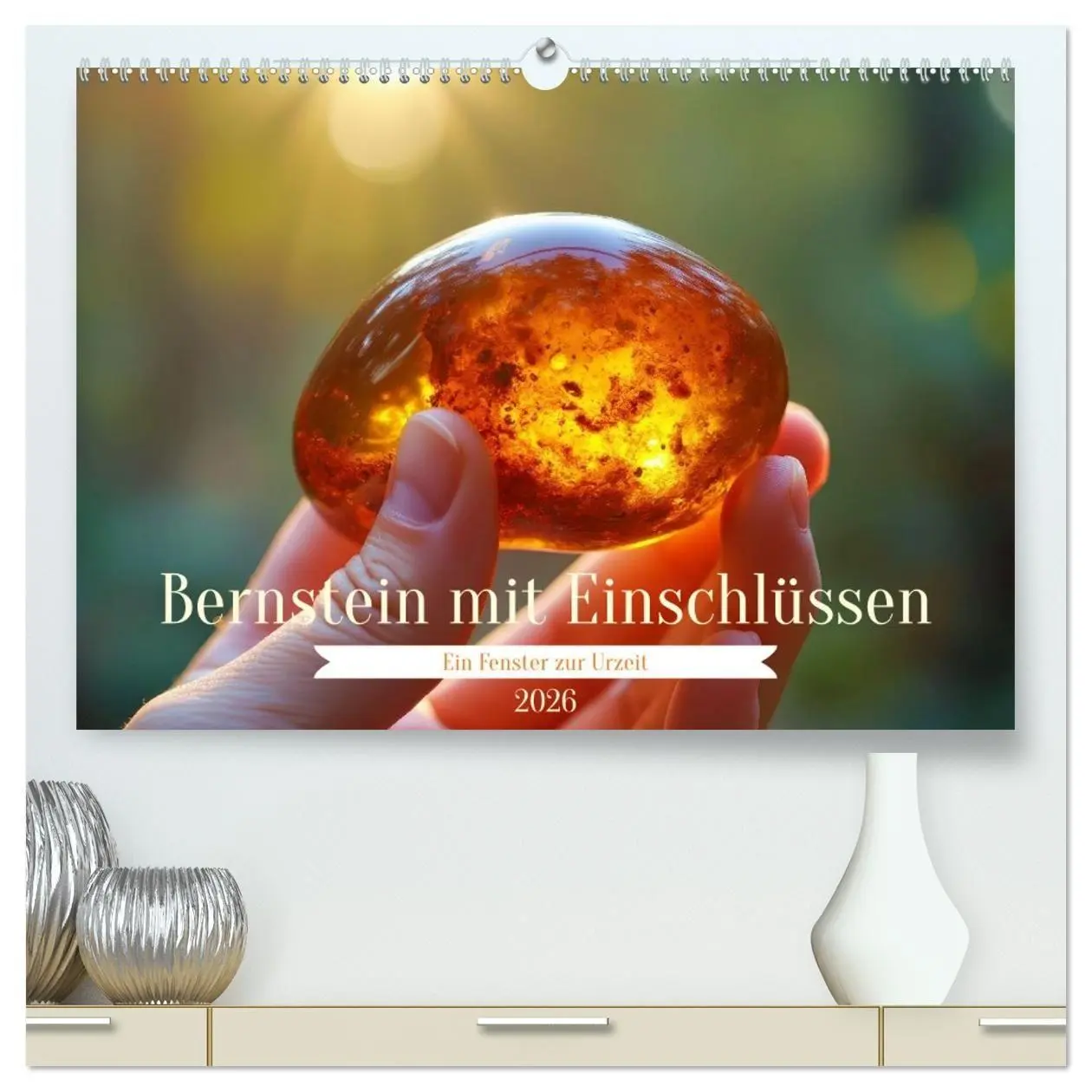 Cover: 9783516697728 | Bernstein mit Einschlüssen (hochwertiger Premium Wandkalender 2026...