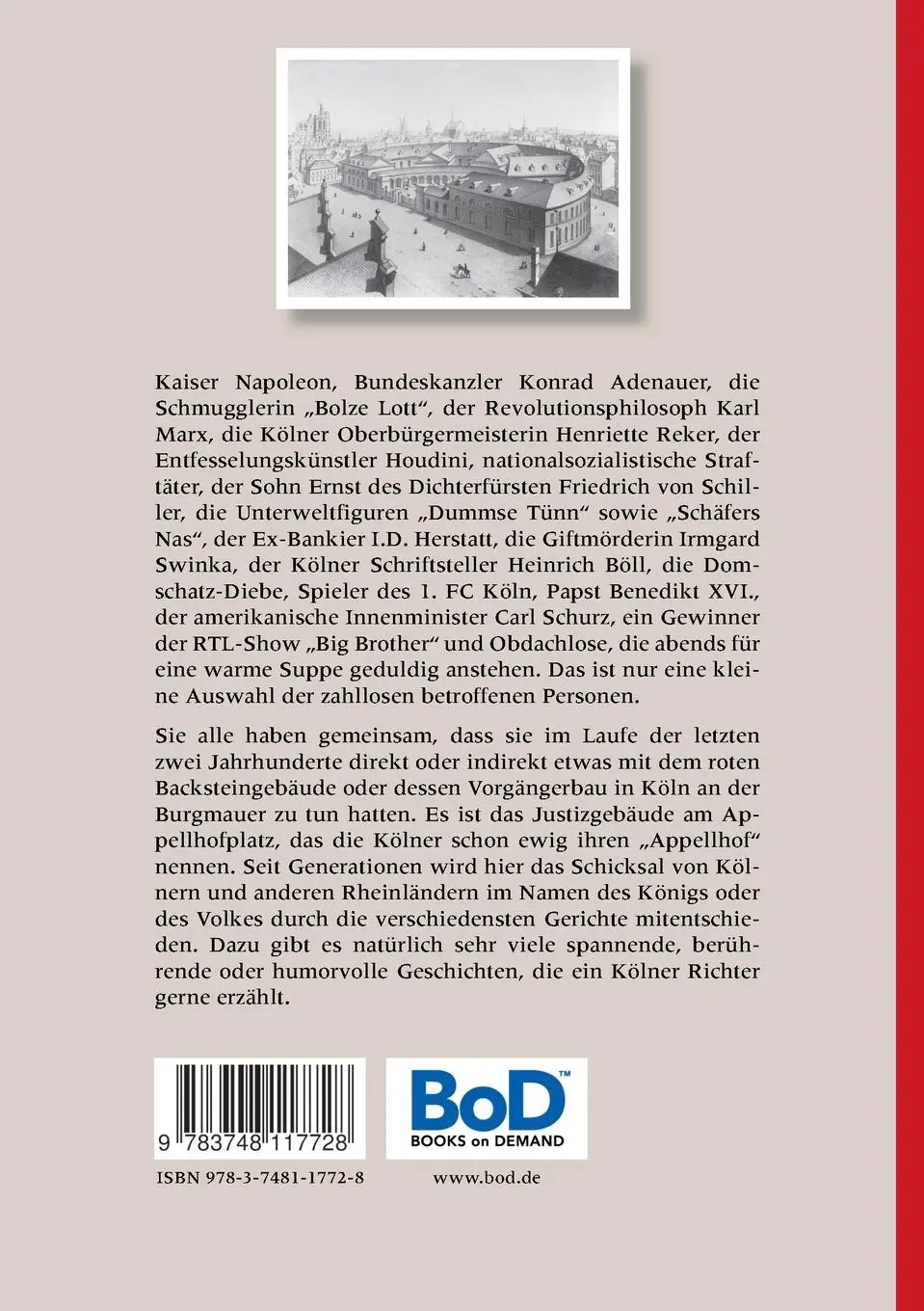 Rückseite: 9783748117728 | Mörder, Stadtrat und FC | Kölner Gerichtsgeschichten um den Appellhof