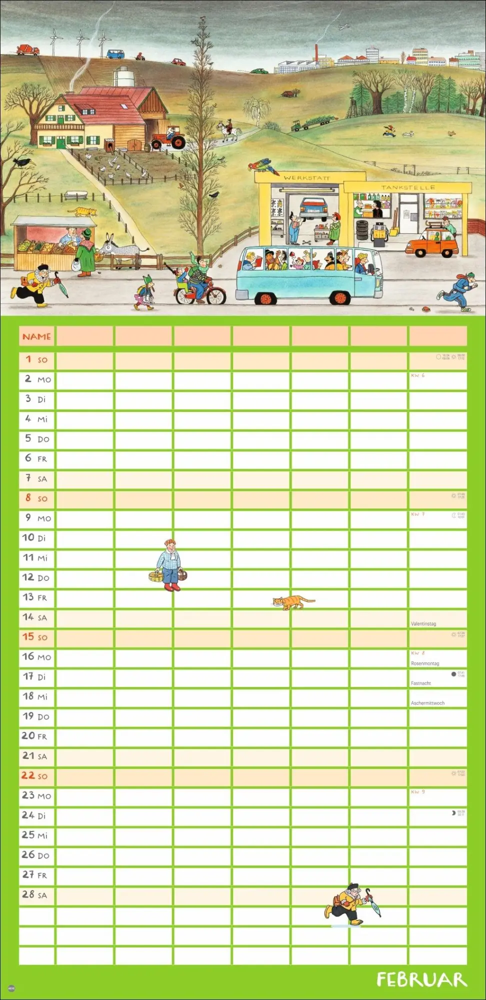 Bild: 9783756417728 | R.S. Berner Wimmlingen Mega-Familienplaner 2026 | Berner | Kalender