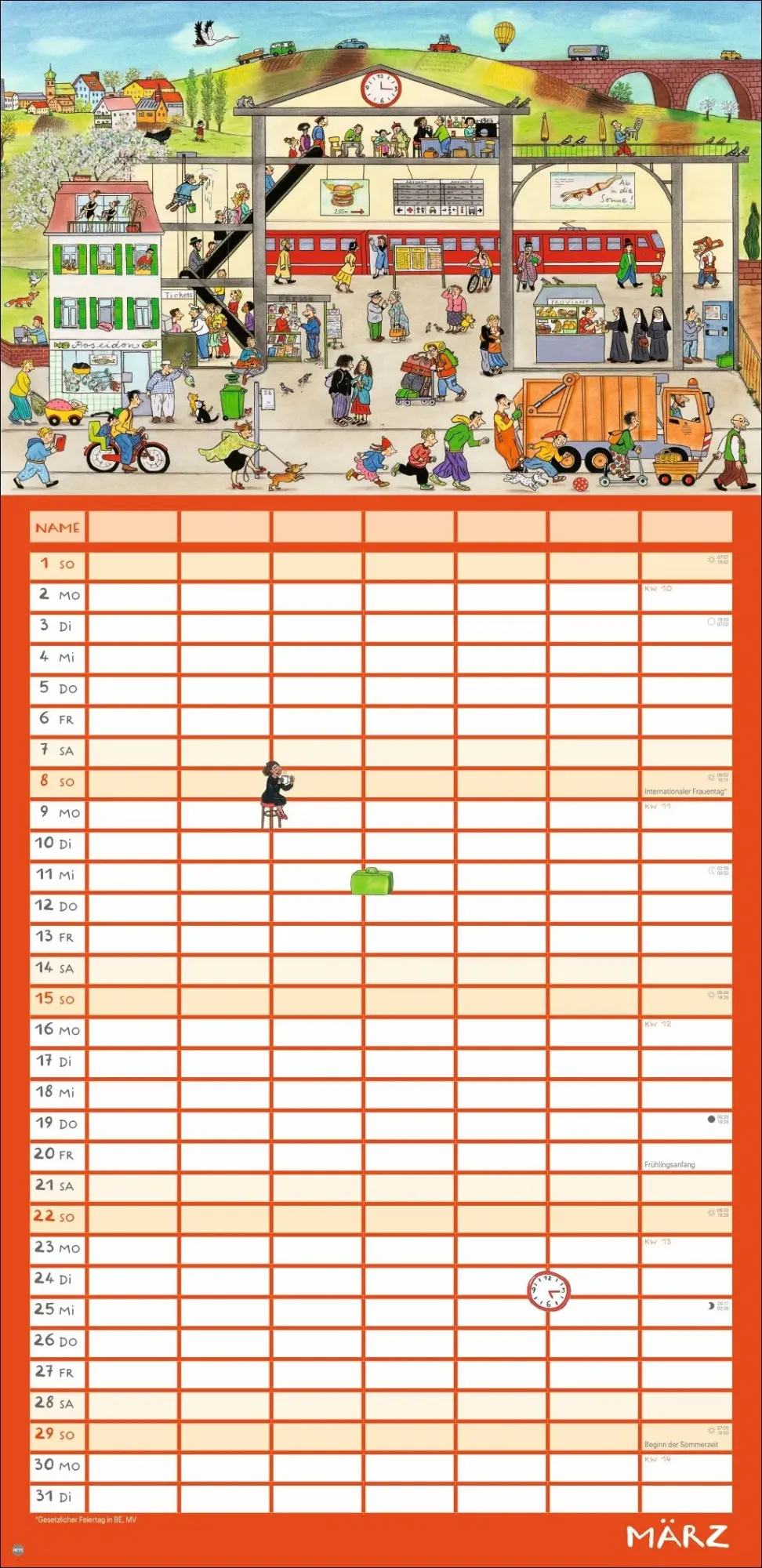 Bild: 9783756417728 | R.S. Berner Wimmlingen Mega-Familienplaner 2026 | Berner | Kalender